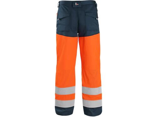 Kalhoty CXS HALIFAX, výstražné se síťovinou, pánské, oranžovo-modré, vel. 60